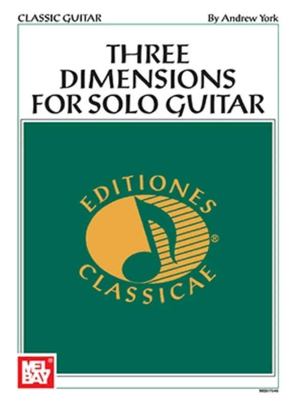 Andrew York Three Dimension For Solo Guitar (Softcover Book)