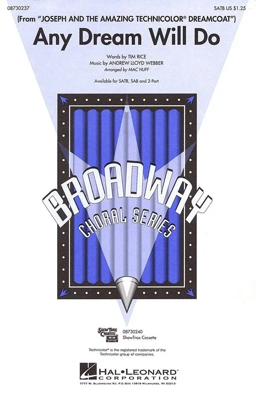 Any Dream Will Do 2 Pt Arr Huff (Octavo)