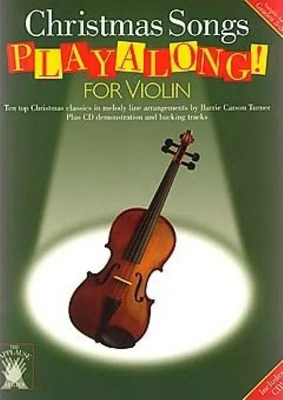 Applause Playalong Xmas Violin Softcover Book/CD