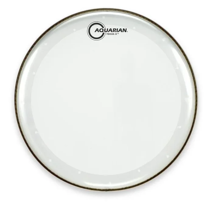 Aquarian 18″ Focus-X Clear 10mil Single Ply Drumhead with Focus-X Ring