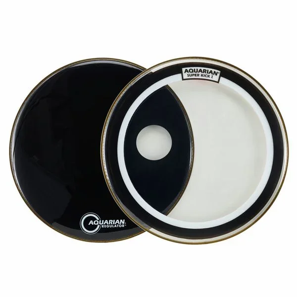 Aquarian 22″ Super Kick Clear Bass Set