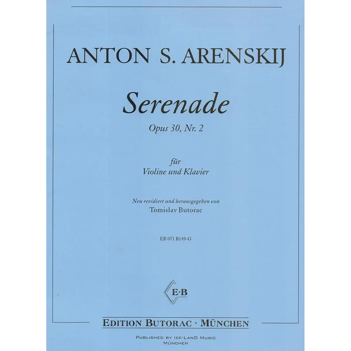 Arensky: Serenade, Op. 30, No. 2