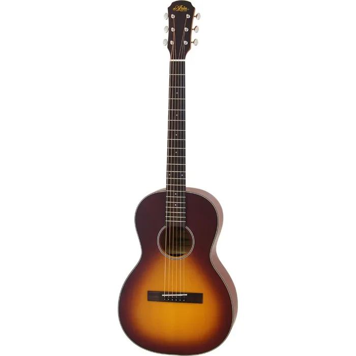 Aria 100 Series Parlour Body Acoustic Guitar Matte Tobacco Sunburst