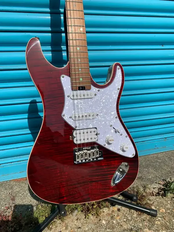 Aria 714 MK2 RBRD S-Type Electric Guitar