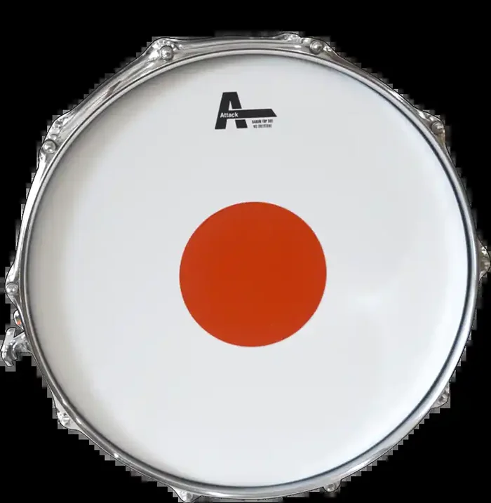 Attack 14″ Baron Red Dot Coated Drum Head