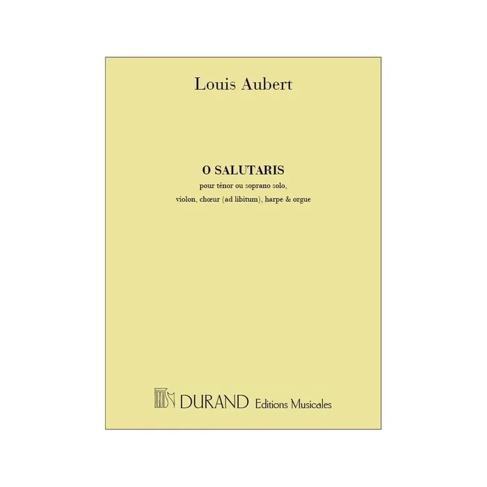 Aubert, Louis – O Salutaris Complet