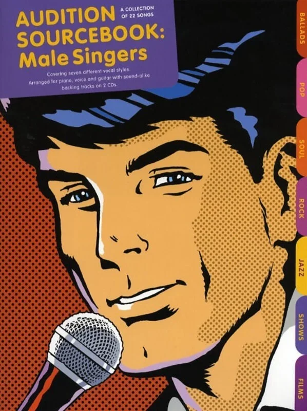 Audition Sourcebook Male Singers PVG Softcover Book/CD