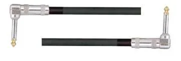 Australasian PM81B 001 Ft Patch Lead Black Rock Lead 2 Right Angle