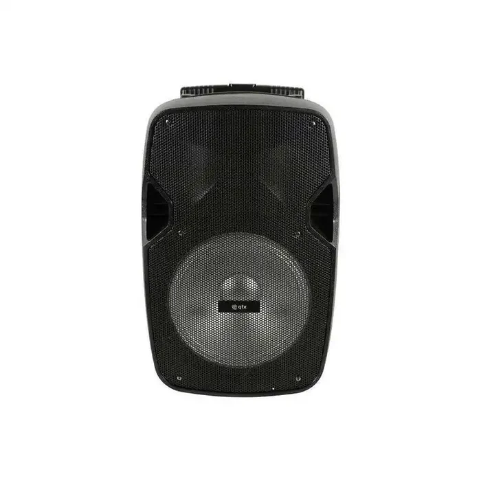 B-Stock QTX Portable Rechargeable Active PA speaker with Bluetooth and LED FX