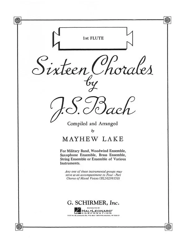 Bach – 16 Chorales Trumpet 3 Part (Softcover Book)