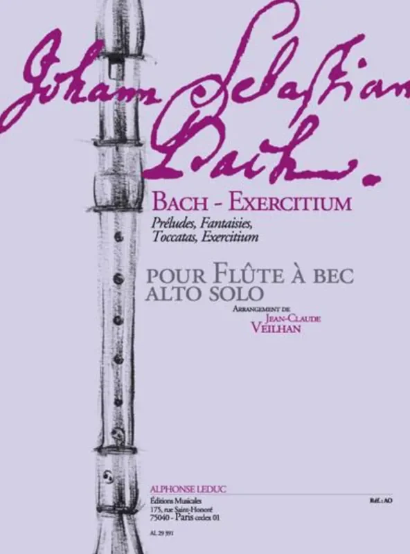 Bach Exercitum for Alto Recorder