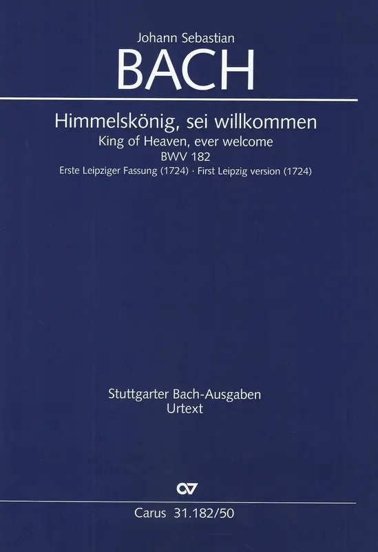 Bach Himmelskonig, Sei Willkommen BWV 182 – Full Score
