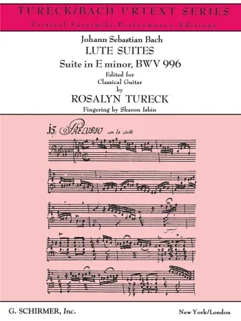 Bach J. S. : Suite In E Minor Bwv996: Guitar (Schirmer)