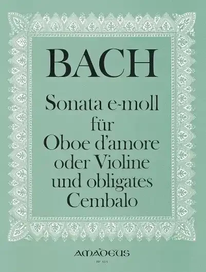 Bach Sonata in E Minor for Oboe d‘amore and Harpsichord Obbligato