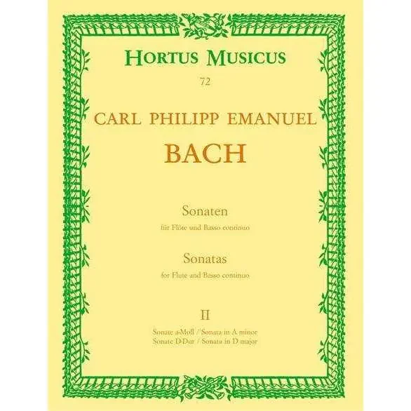 Bach Sonatas for Flute and Basso Continuo