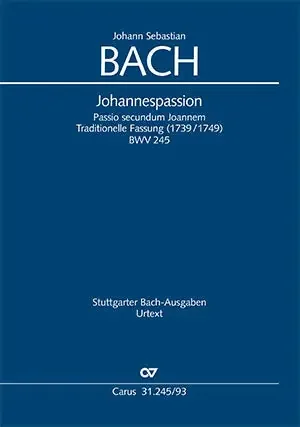 Bach St John Passion – Vocal Score
