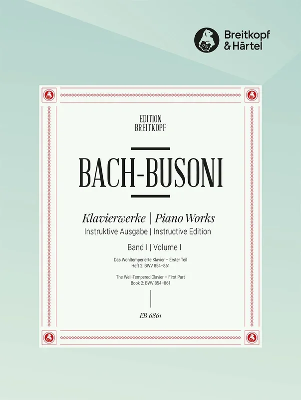 Bach: The Well-Tempered Clavier – Book 1, Part 2 (BWV 854-861)