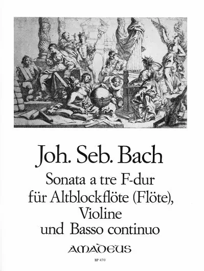 Bach Trio Sonata in F Major for Treble Recorder, Violin and Basso Continuo