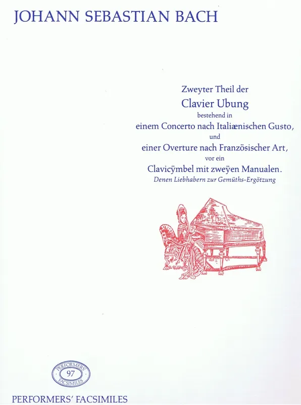Bach Zweyter Theil der Clavier Ubung