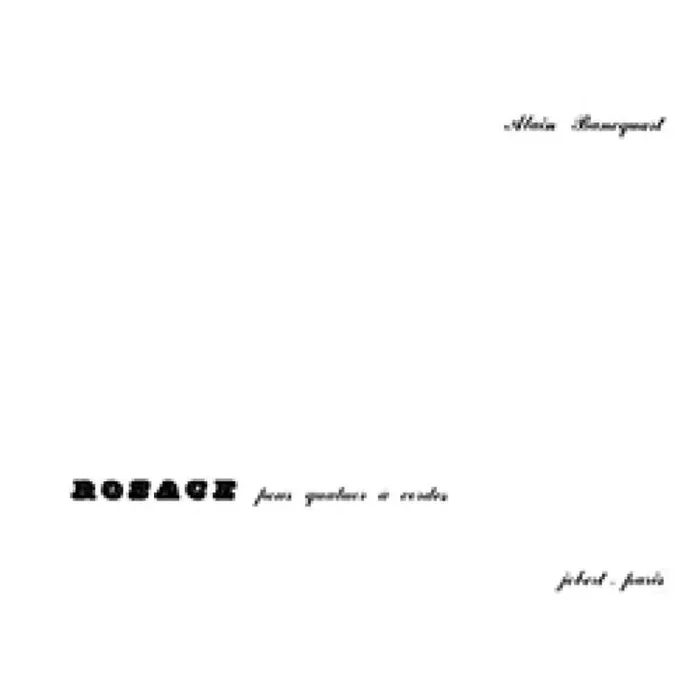 Bancquart, Alain – Rosace – Quatuor à cordes n°1