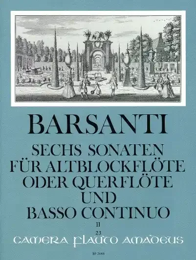 Barsanti 6 Sonatas for Treble Recorder and Basso Continuo, Vol. 2