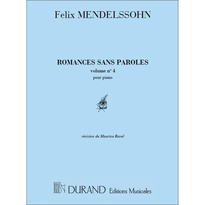 Bartholdy, Felix Mendelssohn – Romances Sans Paroles V4 Piano (29 A 38)