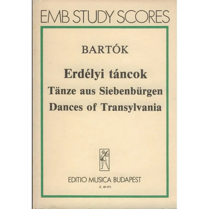 Bartók, Béla – Dances of Transylvania (score)