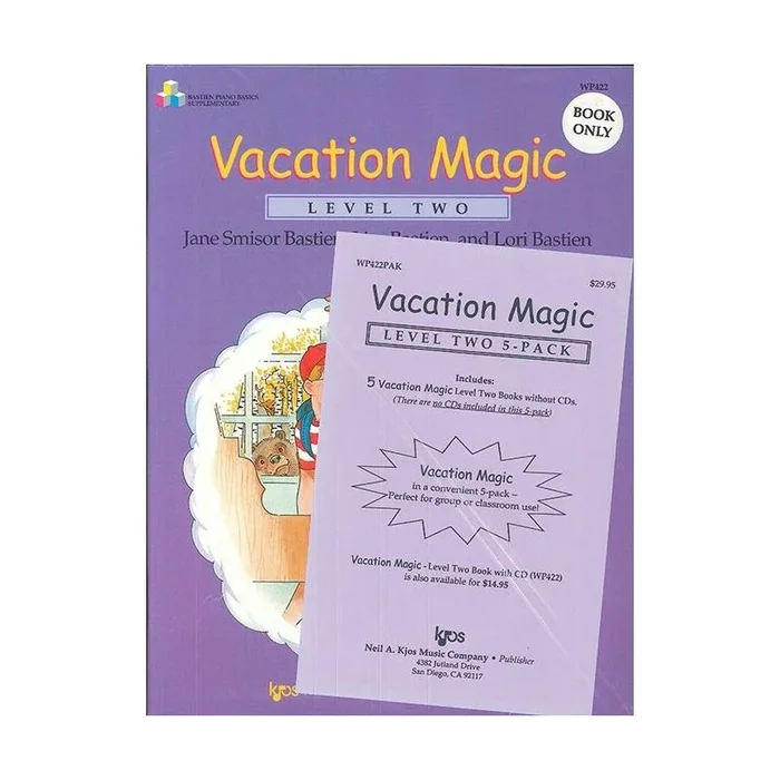 Bastien, James – Vacation Magic – Level 2 5 Pack