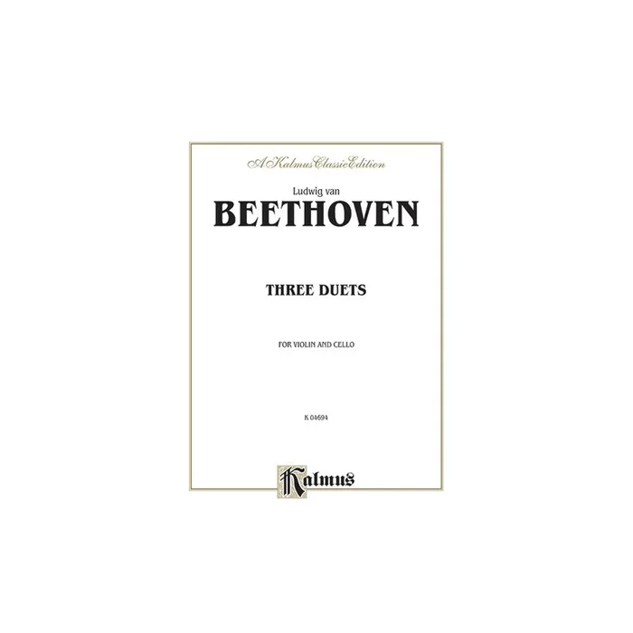 Beethoven, Ludwig – Three Duets for Violin and Cello