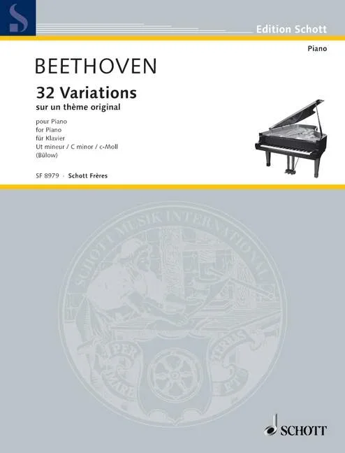 Beethoven, Ludwig van : Beethoven, Ludwig van : 32 Variations C minor, sur un thème original – piano – Schott Digital