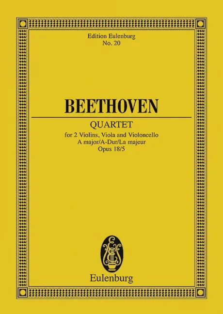 Beethoven, Ludwig van : Beethoven, Ludwig van : String Quartet A major, – string quartet – Schott Digital