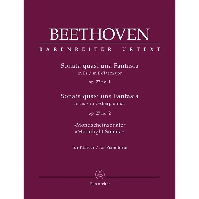 Beethoven, Ludwig van Sonatas Op27 1 & 2 Moonlight Piano solo