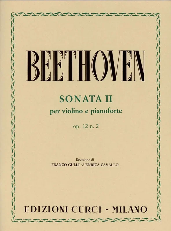 Beethoven: Violin Sonata in A Major, Op. 12, No. 2
