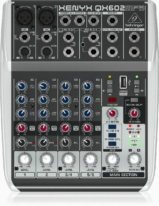 Behringer Xenyx Qx602Mp3 Mixer