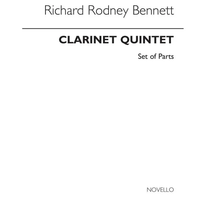 Bennett, Richard Rodney – Clarinet Quintet (Parts)