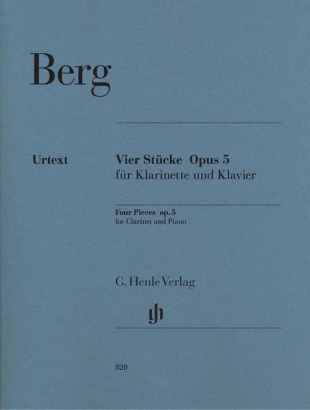 Berg: Four Pieces Op 5 for Clarinet & Piano