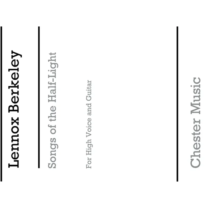 Berkeley, Lennox – Songs Of The Half-Light Op.65