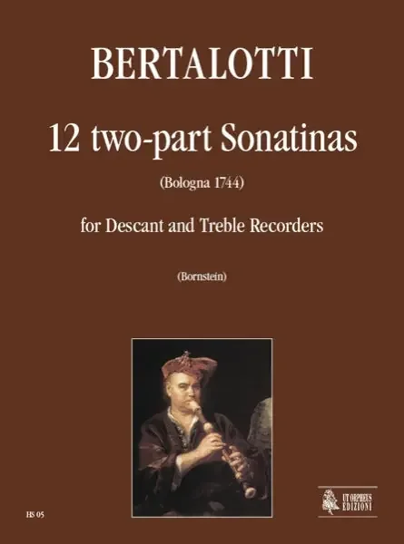 Bertalotti 12 2-part Sonatinas for Descant and Treble Recorders