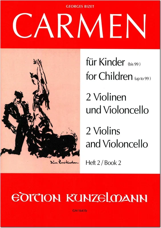 Bizet: Carmen for Children – Book 2 (arr. for 2 violins & cello)
