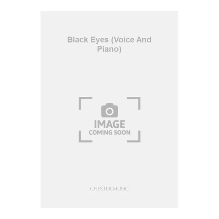 Black Eyes (Voice And Piano)