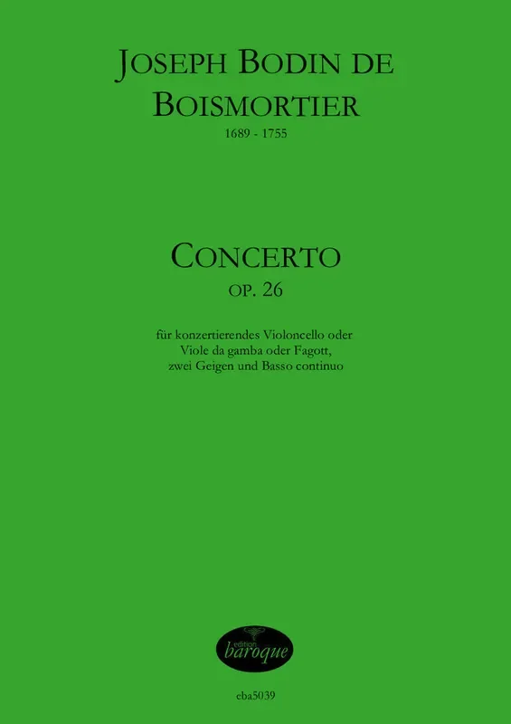 Boismortier Concerto Op. 26