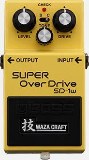 BOSS SD-1W WAZA CRAFT Super Overdrive Pedal – Premium Compact Overdrive with All-Discrete Analog Circuitry