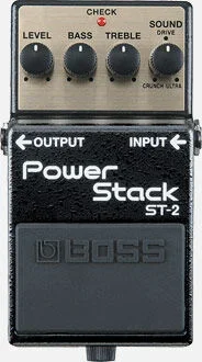 BOSS ST-2 Power Stack Pedal – Compact High-Gain Distortion with SOUND Control