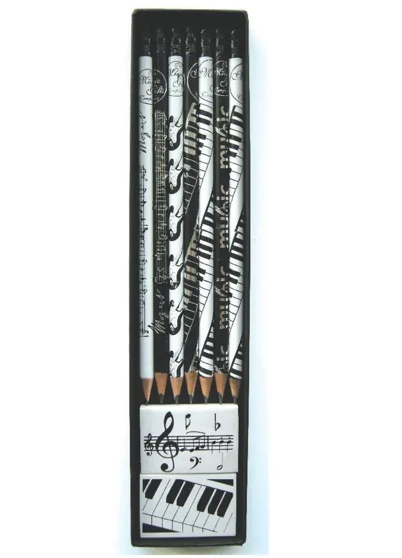 Boxed Pencil Set with Music Design