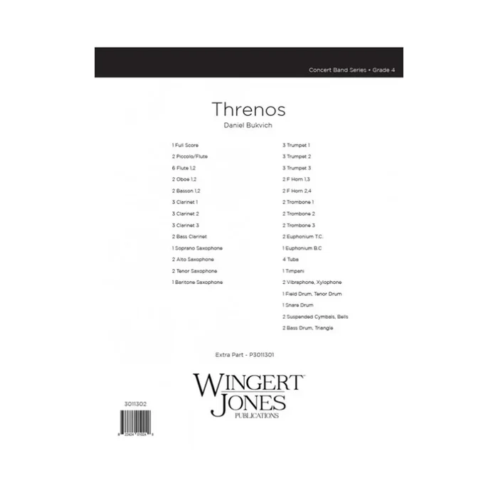 Boysen, Andrew – Threnos – Full Score