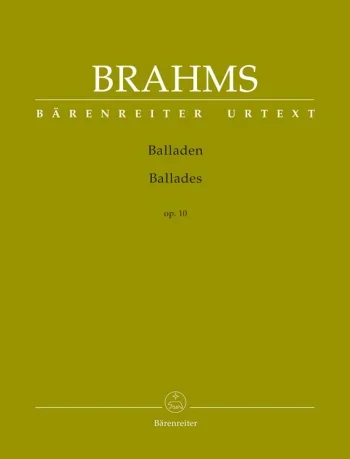 Brahms : Ballads: Op.10: Piano (Barenreiter)
