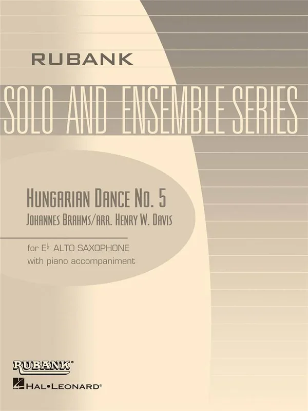 Brahms: Hungarian Dance No. 5 (arr. for alto sax & piano)