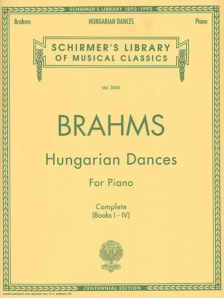 Brahms Hungarian Dances (for Piano)