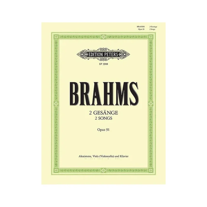Brahms, Johannes – 2 Songs Op.91