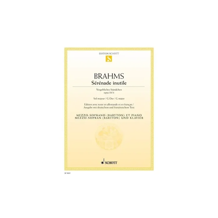 Brahms, Johannes – Serenade interlute G major op. 84/4